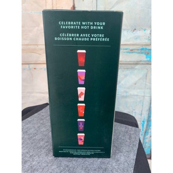 NIB Collectable Starbucks 2020 Valentines Re-useable Hot Cups (Set of 6) - Picture 13 of 14